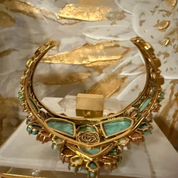 Kendra Scott Turquoise and Pink Gem Brooch - Picture 4 of 4